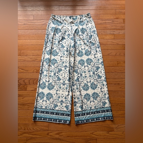 NWT Cato Wide-Leg Paisley Print Pants - Picture 3 of 10